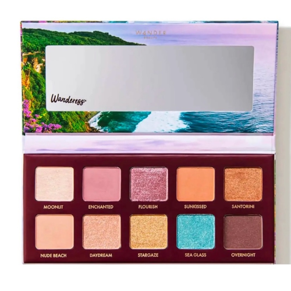 Wander Beauty Wanderess Escape Eyeshadow Palette Eye Makeup Shimmer 10 Colors